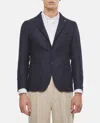 Tagliatore Monte Carlo Tailored Jacket With Structured Fit In Blue