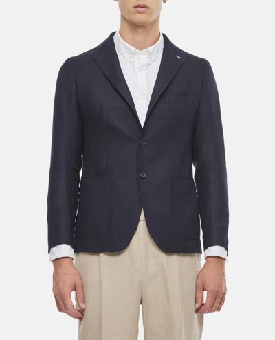 TAGLIATORE NOTCHED-LAPELS SINGLE-BREASTED BLAZER