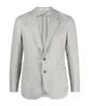 Tagliatore Notched-lapels Single-breasted Blazer In Gray