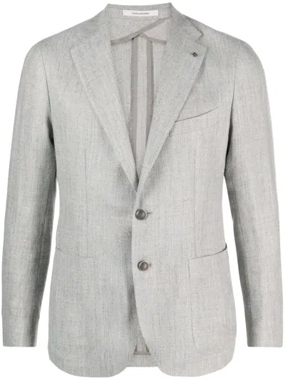 Tagliatore Notched-lapels Single-breasted Blazer In Multicolor