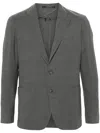 Tagliatore Notched-lapels Single-breasted Blazer In Grey