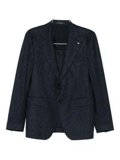 Tagliatore Notched-lapels Suit In Blue
