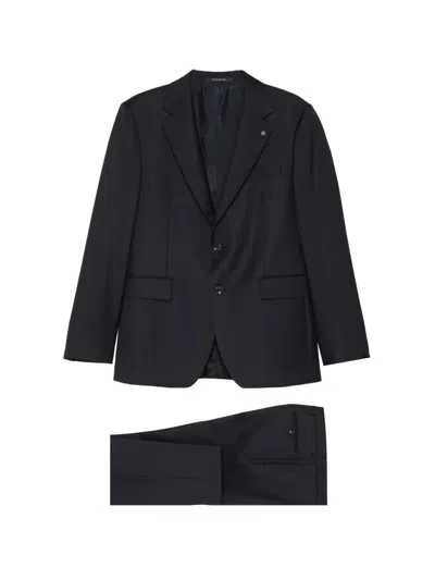 Tagliatore Single-breasted Tailored Suit In Black