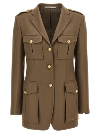 Tagliatore One-breasted Jacket In Brown
