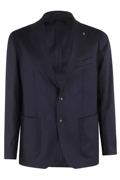 TAGLIATORE OPSAK SINGLE BREASTED WOOL JACKET