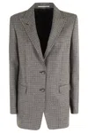 Tagliatore Houndstooth-pattern Blazer In Gray