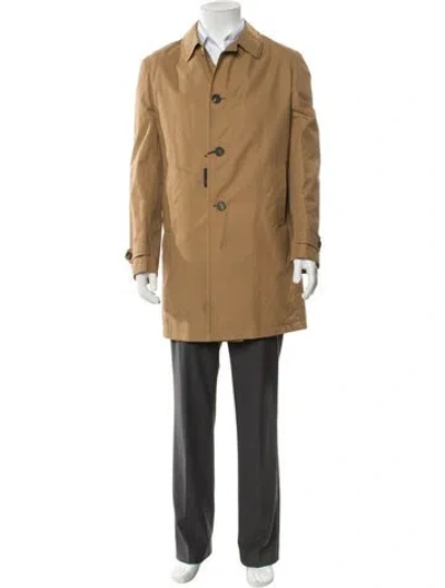 Pre-owned Tagliatore Overcoat In Brown