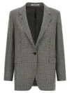Tagliatore Oversize Blazer Jacket Blazers Gray In Gray