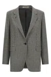 Tagliatore Oversize Blazer Jacket Blazers Gray In Gray