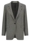 Tagliatore Oversize Blazer Jacket Blazers Gray In Gray