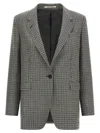 Tagliatore Oversize Blazer Jacket Blazers Gray In Gray