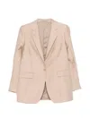 Tagliatore Button Front Jacket In Nude