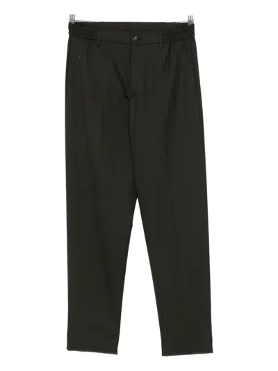 Tagliatore P-garçon Elasticated-waist Trousers In Green