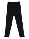 Tagliatore P-newman Drawstring Trousers In Black