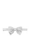 Tagliatore Paisley-jacquard Bow Tie In Grey