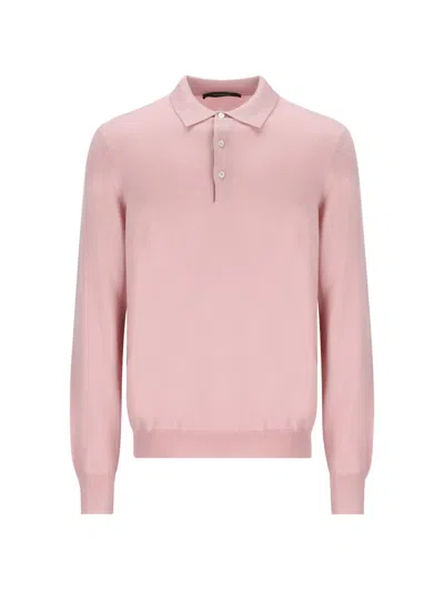 Tagliatore Palmer Fine-knit Sweater In Pink