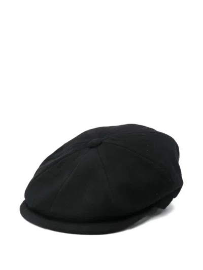 Tagliatore Panelled Beret In Black