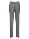 Tagliatore Pantalone Tag Flanella Lana Super 100s Nero Trousers Grey In Gray