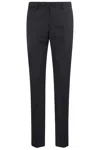 Tagliatore Pantalone Tapered Tag Lana Vergine In Black