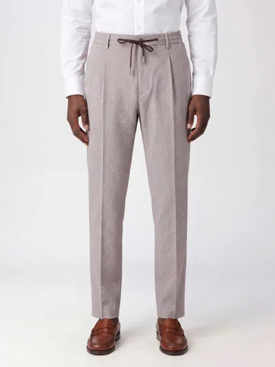 Tagliatore Pants Men Color Cocoa In Brown