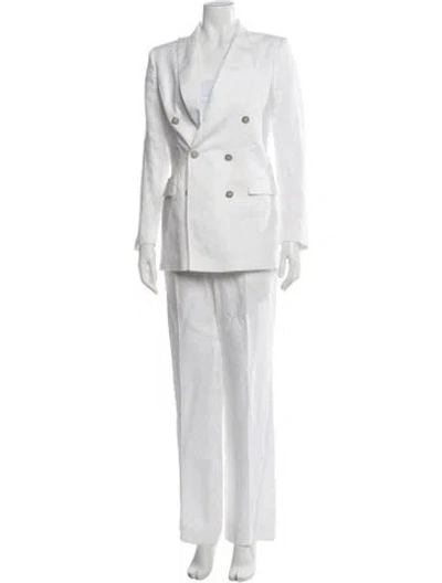 Pre-owned Tagliatore Pantsuit In White