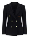 Tagliatore Double-breasted Tailored Blazer In Black