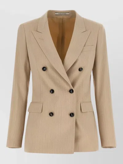 Tagliatore Parigi Blazer Double Breasted Tailoring In Brown