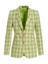 Tagliatore Paris Checkered Blazer Jacket With Front Pockets