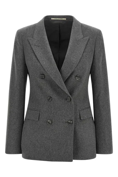 Tagliatore 'parigi' Blazer Jacket In Gray