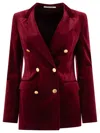 Tagliatore J Parigi10b Blazer In Bordeaux Cotton In Red