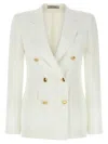 Tagliatore J-darlene Double-breasted Blazer In White