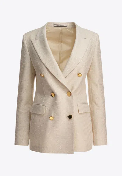 Tagliatore Parigi Double-breasted Blazer In Neutral