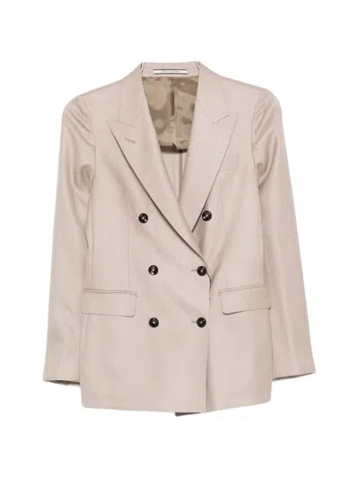 Tagliatore Parigi Double-breasted Blazer In Neutral