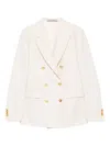 Tagliatore Parigi Double-breasted Blazer In White