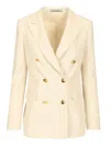 Tagliatore Nayade Double-breasted Blazer In White