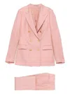Tagliatore Parigi Double-breasted Suit In Pink