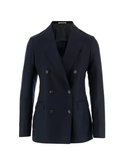 Tagliatore Parigi Double-breasted Blazer In Blue