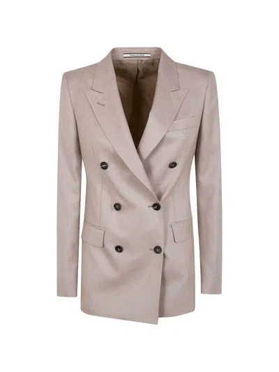 Tagliatore Parigi Double-breasted Blazer In Neutral