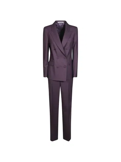 Tagliatore Parigi Double-breasted Tailored Suit In Black