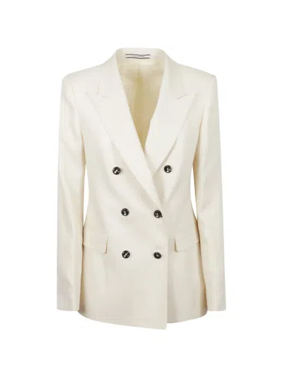 Tagliatore Parigi Double-breasted Peak-lapel Blazer In Multi