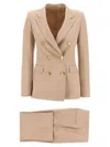Tagliatore Striped Suit With Notched Lapels And Reinforced Shoulders