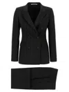 Tagliatore Tailored Black Blazer With Double-breasted Design And Structured Lapel In Black
