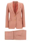 Tagliatore Parisian Single-breasted Suit Flap Pockets In Pink