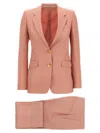 Tagliatore Parisian Single-breasted Suit Flap Pockets In Pink