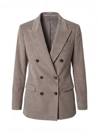 Tagliatore Double-breasted Corduroy Blazer In Multi