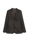 Tagliatore Herringbone-pattern Single-breasted Jacket In Multi