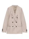 Tagliatore Parigi Double-breasted Peak-lapel Blazer In Pink
