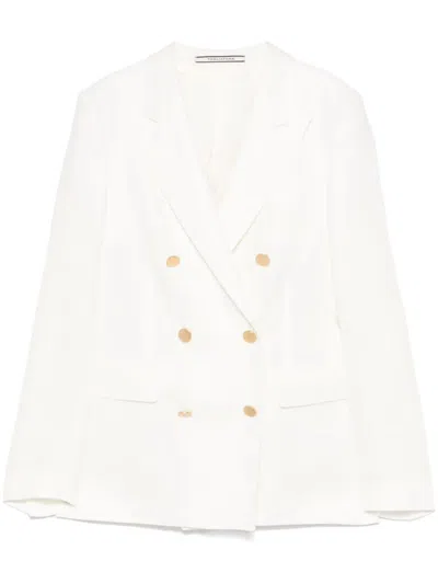 Tagliatore Doublebreasted Jacket In White