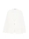 Tagliatore Single-breasted Blazer In White