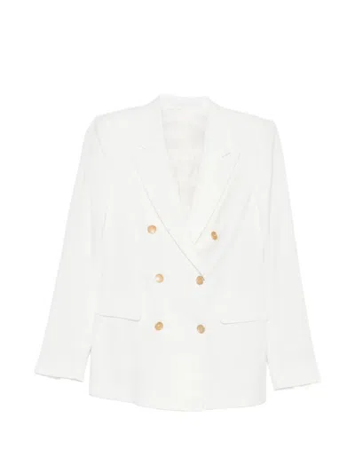 Tagliatore Double-breasted V-neck Blazer In Multi